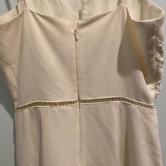 J.O.A. Los Angeles Mini Dress Size S Ivory Lined Bridal Shower Lace READ - Picture 9 of 13
